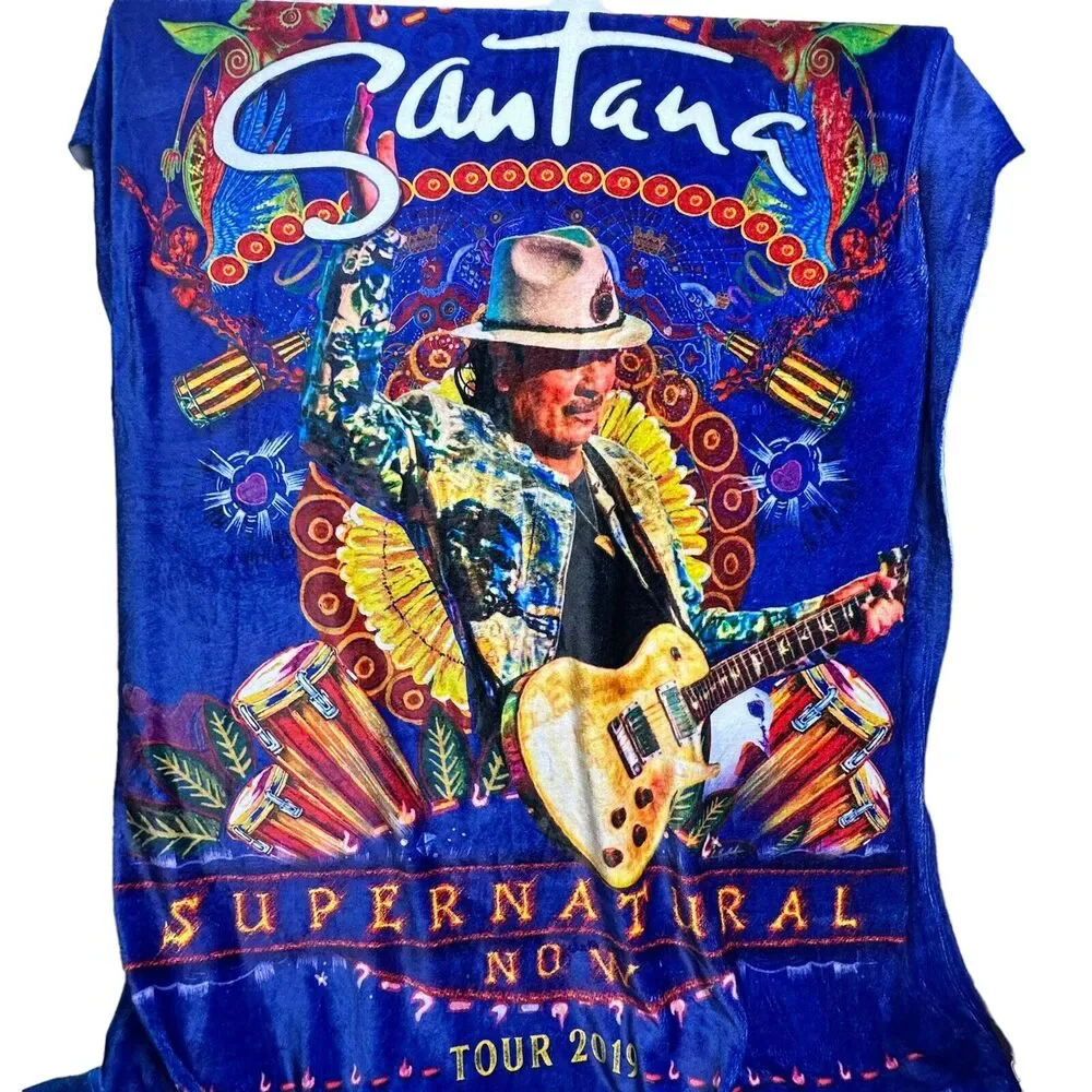 Santana 2019 Supernatural Now Tour Blanket VIP Merchandise 48
